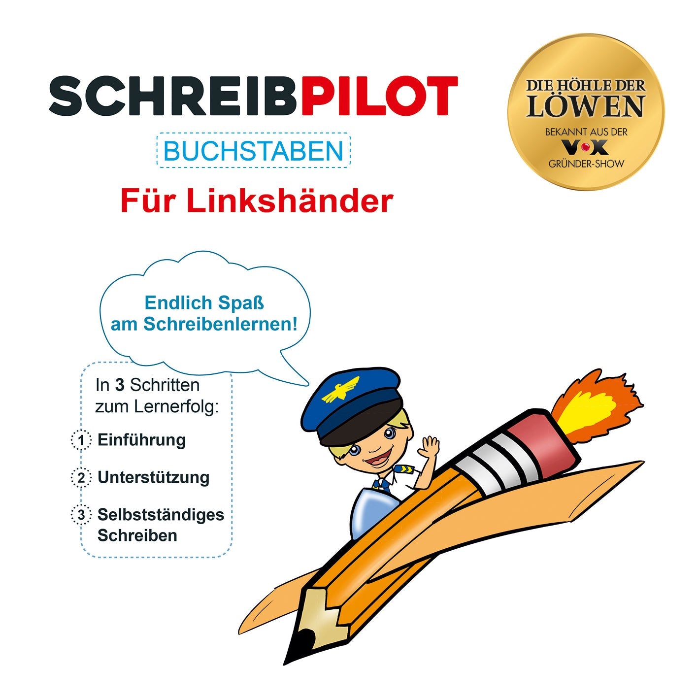 Buchstaben-Heft für Linkshänder